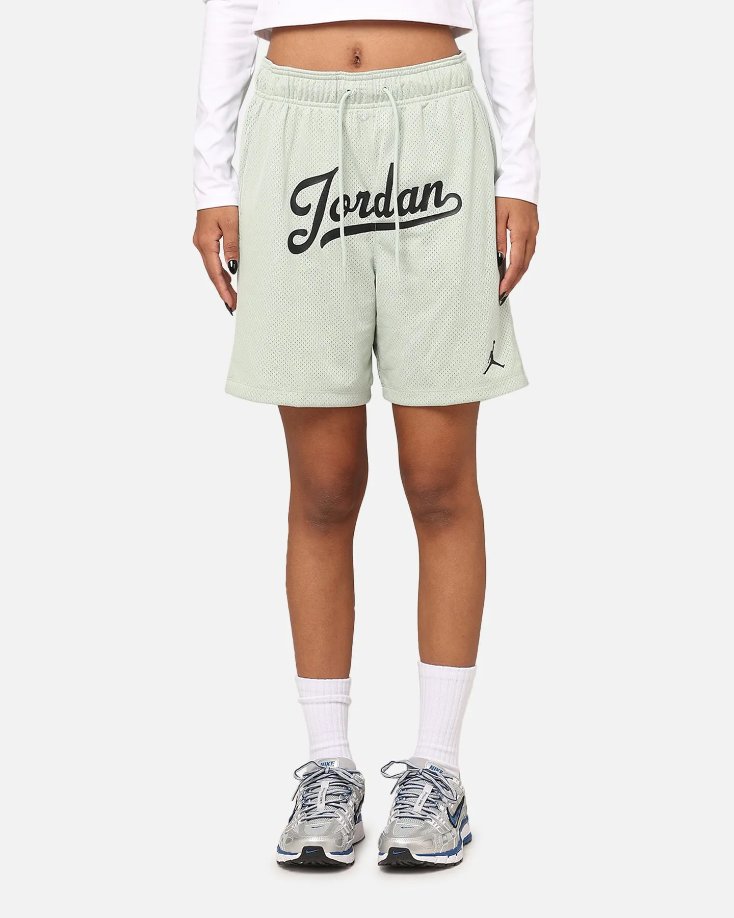 Handmade Jordan Flight MVP Statement Mesh Shorts Seafoam/Black
