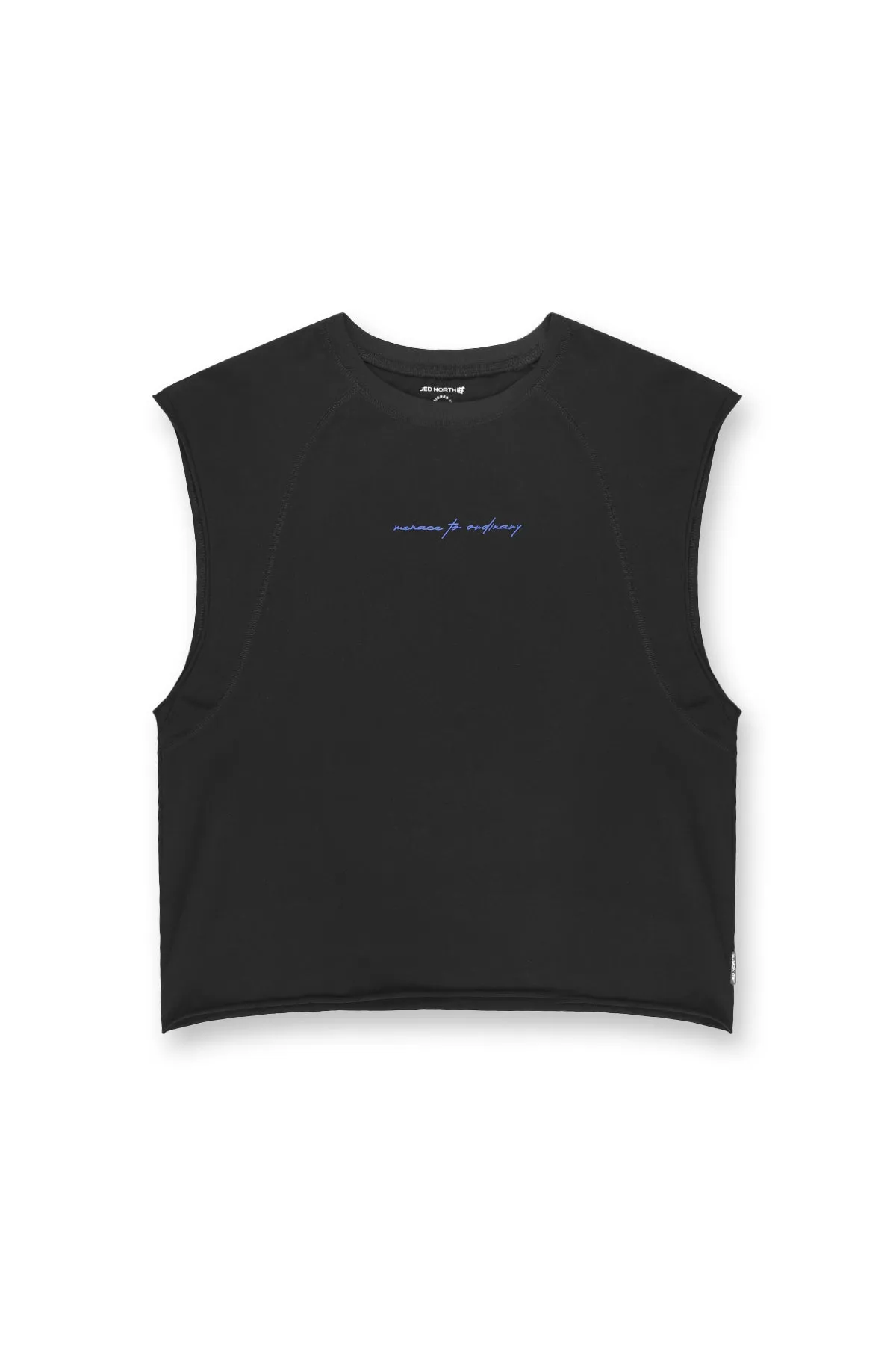 Raglan Sleeveless Muscle Tank - All Black corporate users