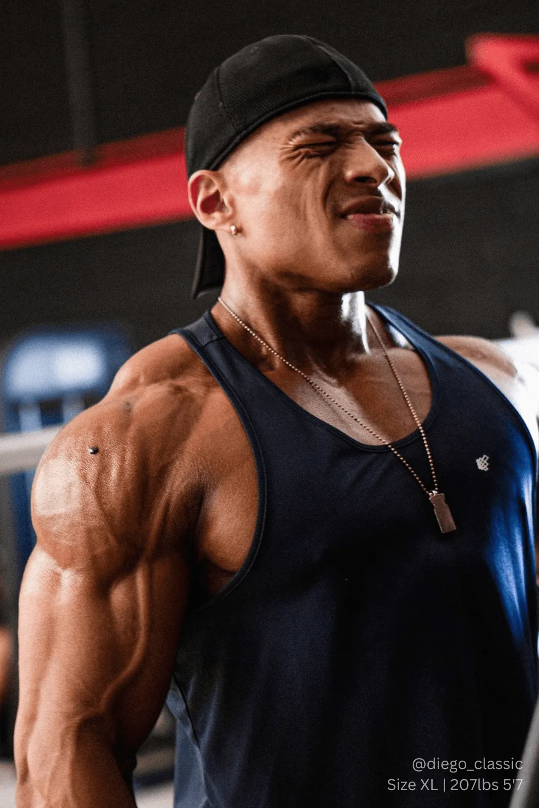 Fast-Dry Bodybuilding Workout Stringer - Navy Heat Safe