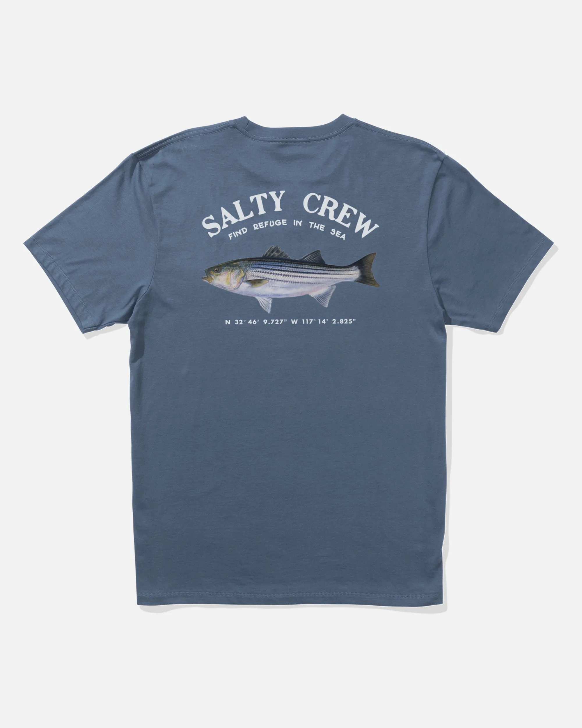 Striper Ss Tee - Slate All Day Comfort Stretch Wear