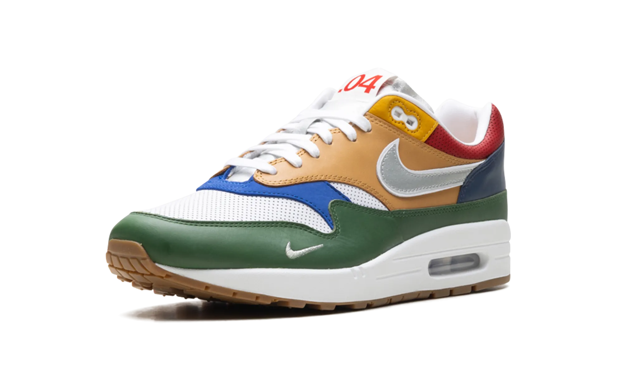 Peak Mode Breathable Daily Walk Air Max 1 "Premium Goods White Forest Green"