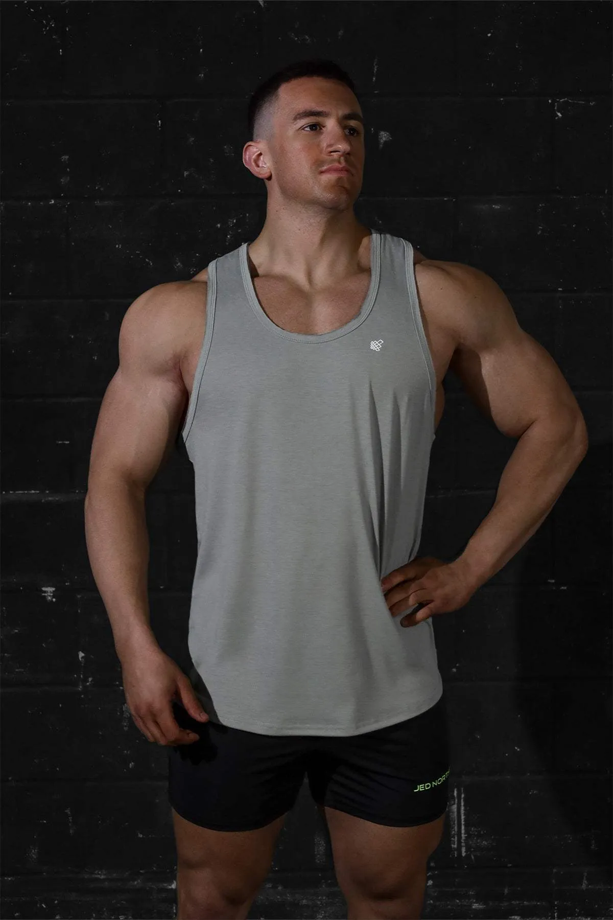 Vital Raw-Hem Tank Top 2.0 - Gray Heat Control