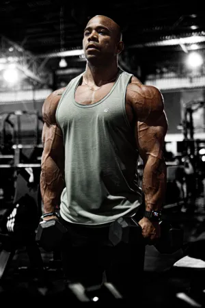 energy - saving test passed Built In Support Vital Raw-Hem Tank Top 2.0 - Gray