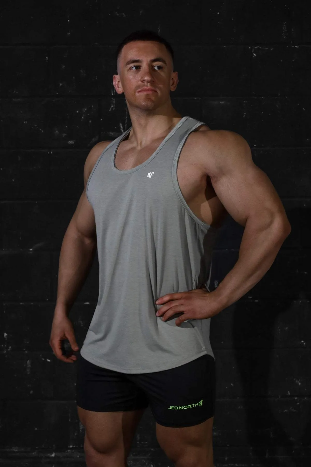 quick dry Vital Raw-Hem Tank Top 2.0 - Gray