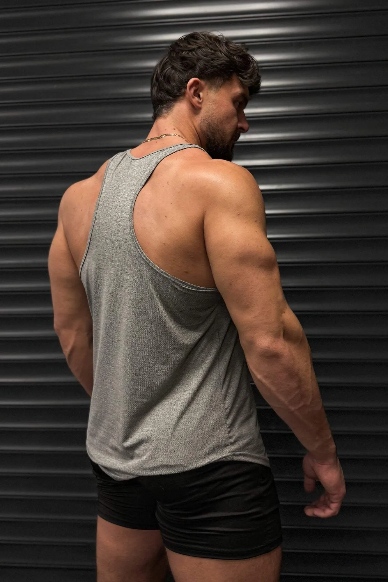 Performance Max Bodybuilding Stringer  - Heather Gray low pressure Anti Static Finish