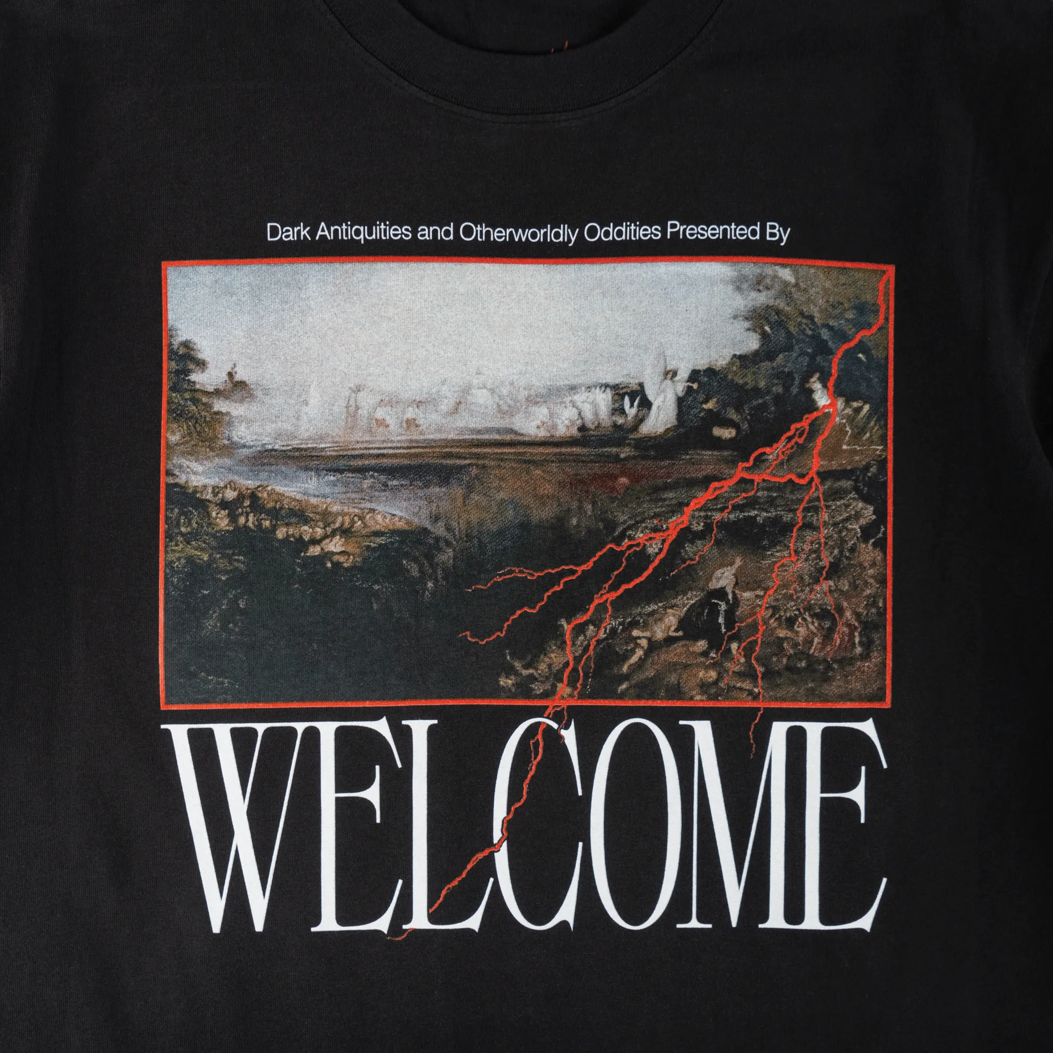 Classic and Comfy Ruffled edges Antiquities Garment-Dyed Boxy Tee