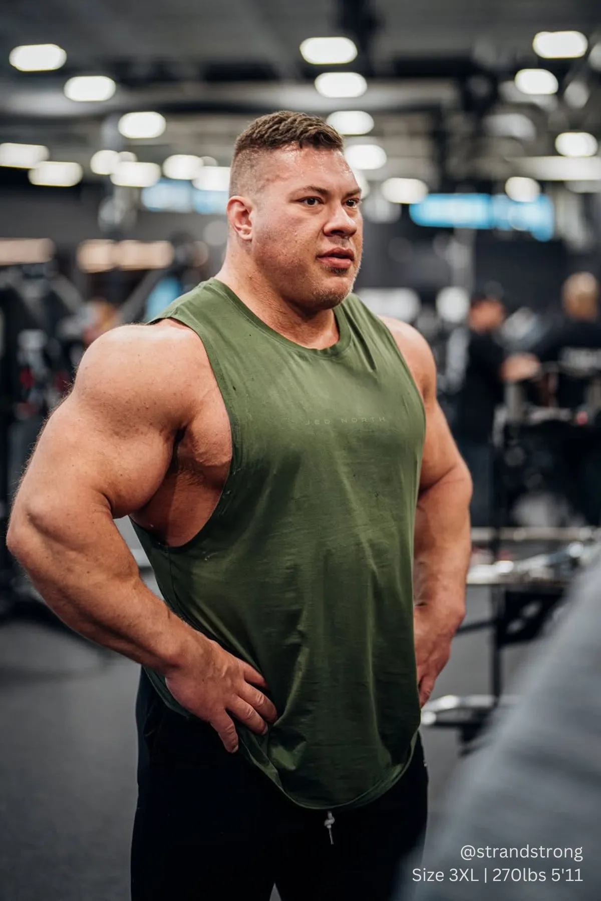 Green - friendly Artistic - appealing Apollo Men's Sleeveless Training Tee - Olive