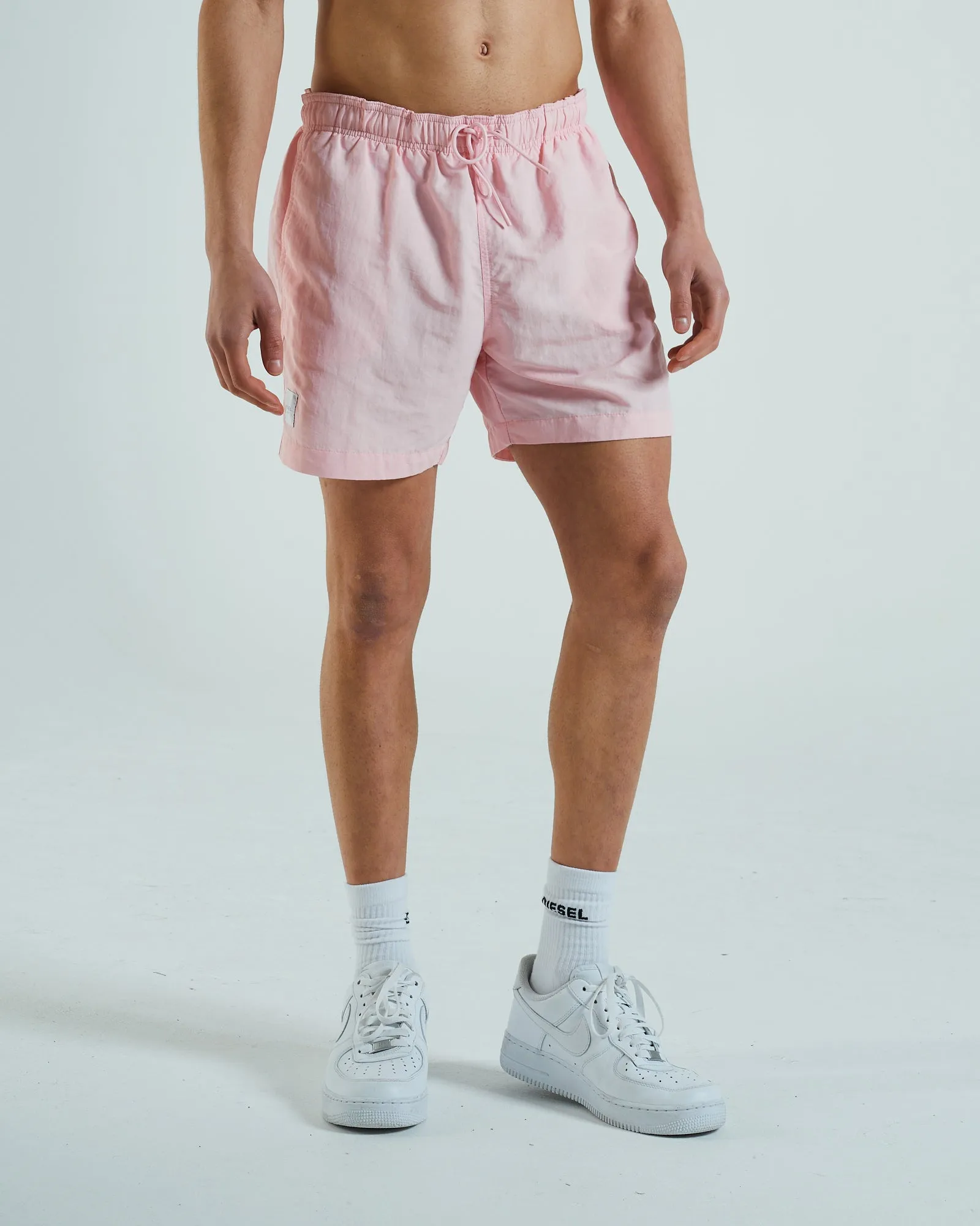 Minimalist Look Athletic Design Jasper Swim Shorts Bermuda Pink