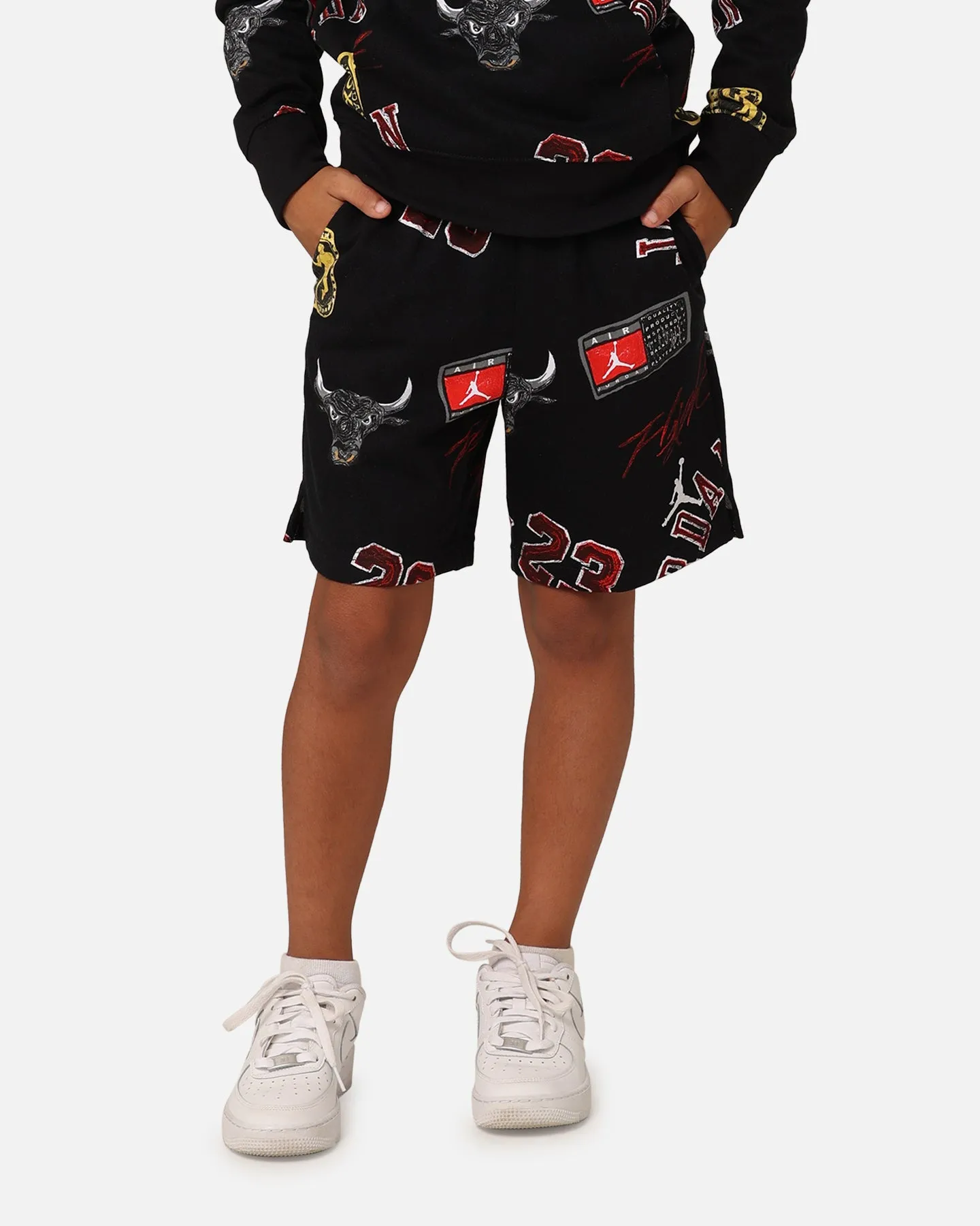 Jordan Kids' Essentials AOP Shorts Black Outdoor Relax