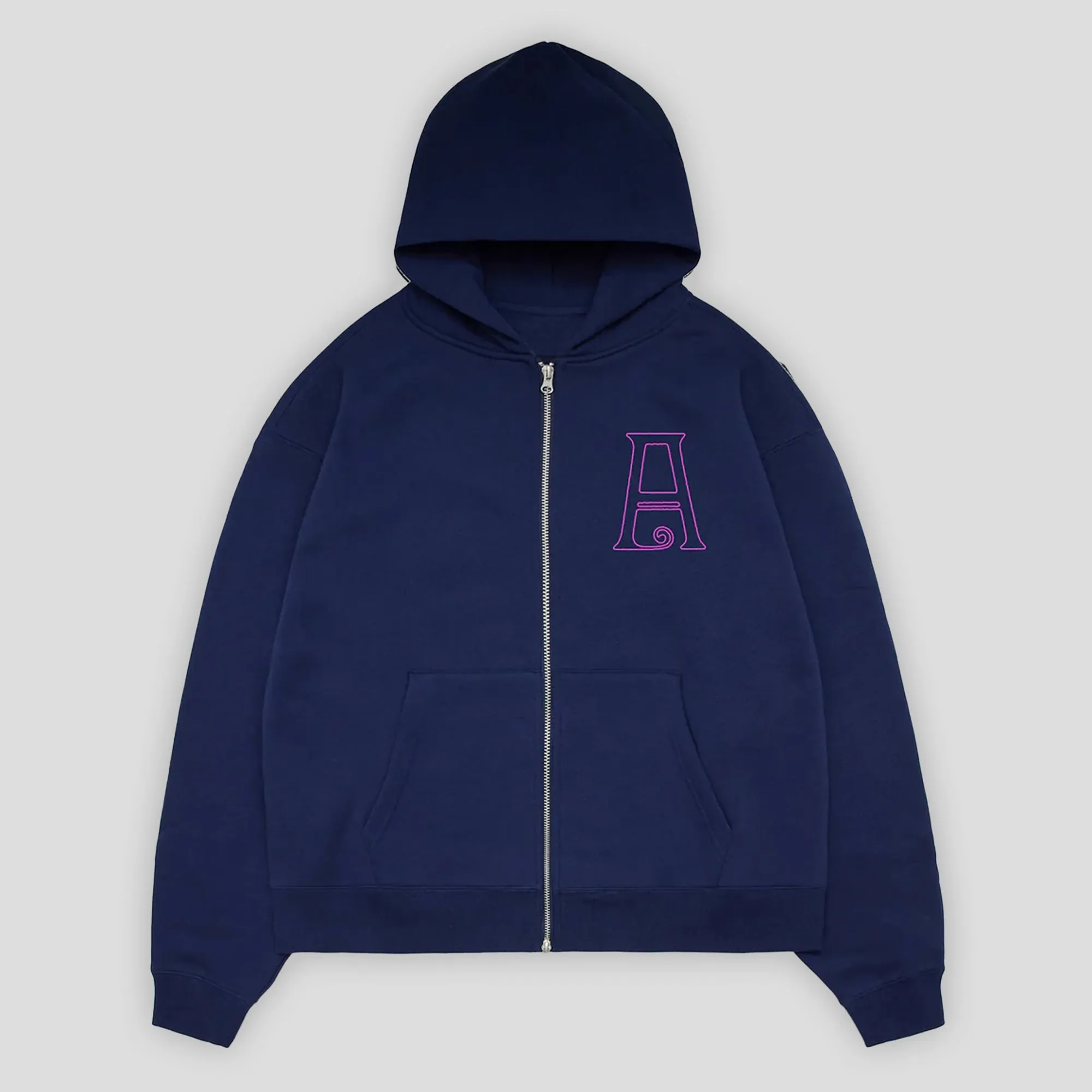 Arcade Big Zipper Hood - Navy Night Out