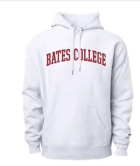 Ash Reverse Weave Hoodie Sweatshirt from MSP Eighty8 - Arched Bates College adults Fresh Fit