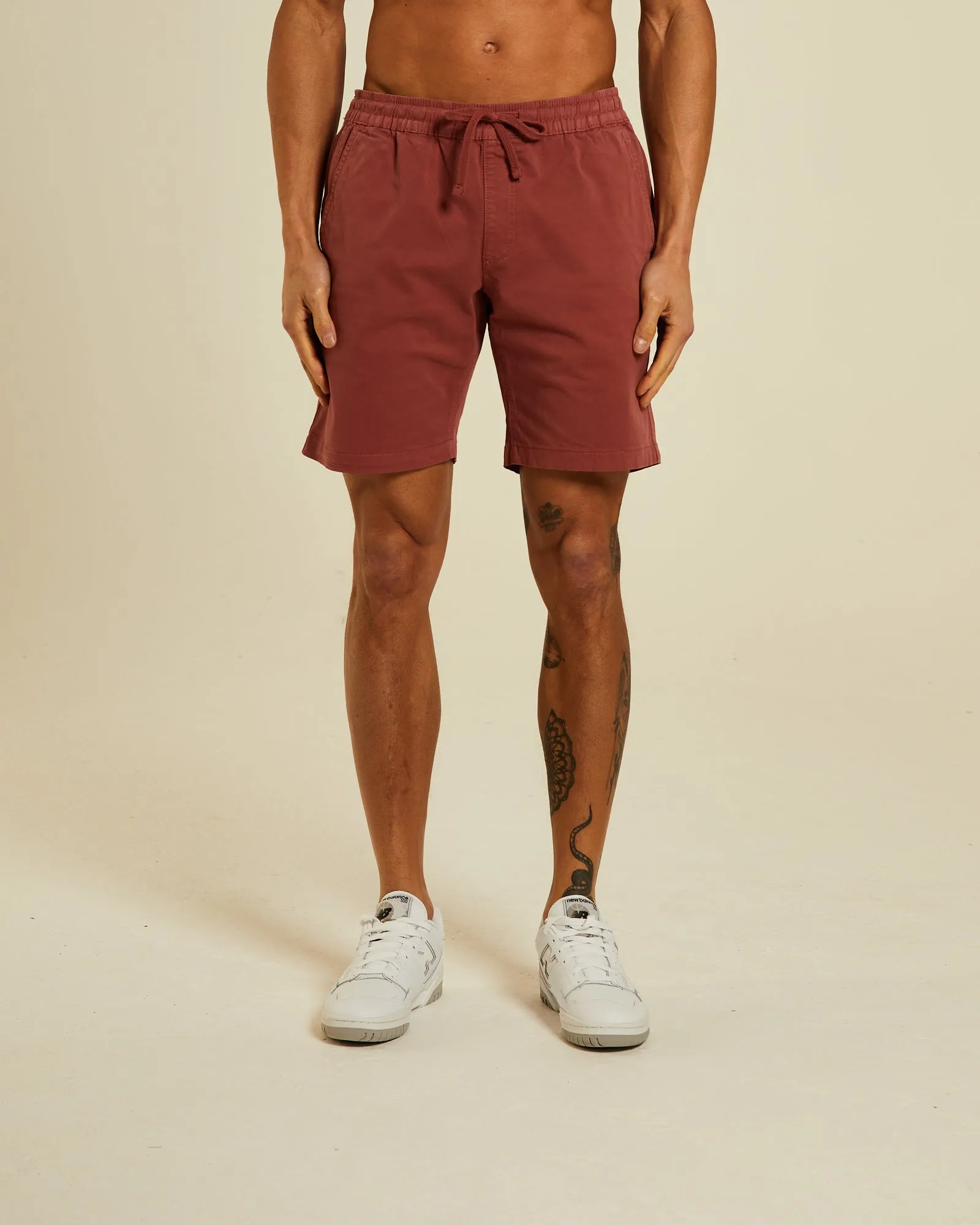 Barton Drawcord Short Fired Earth floral shorts Durable Weave