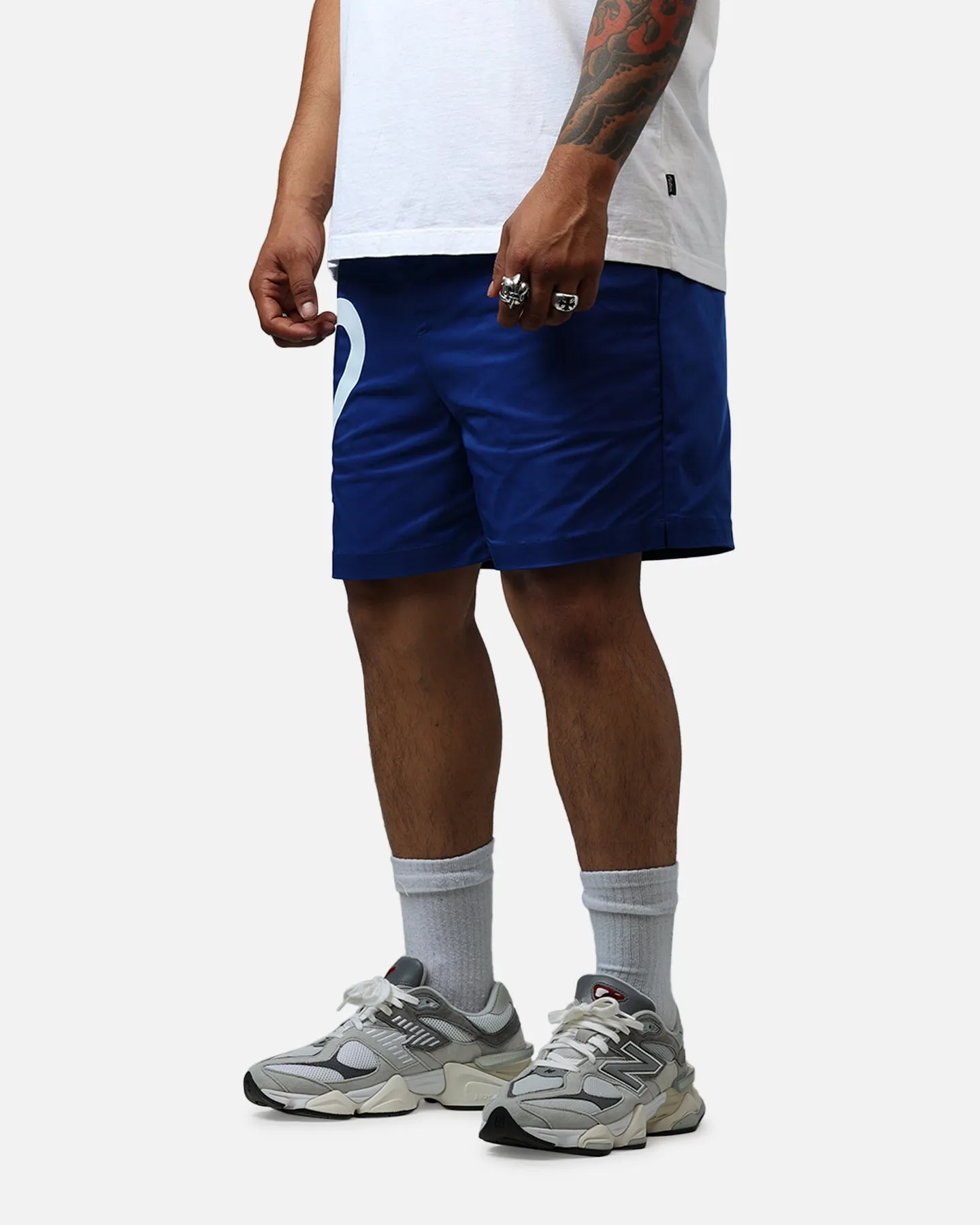 Malbon Menton Nylon Shorts Blue Office Wear