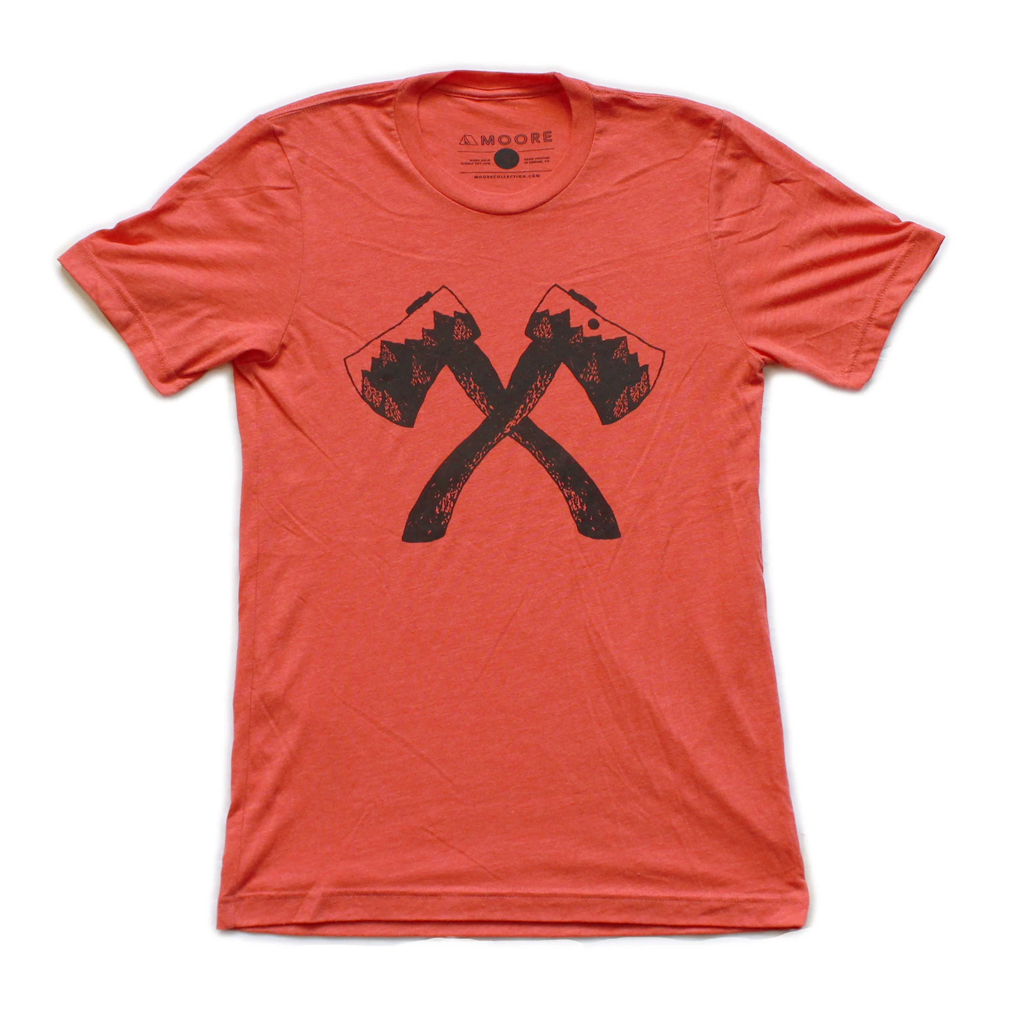 Classic Color Axe Tee-Red Triblend