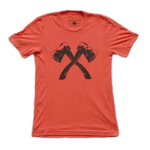 Anti-pilling Axe Tee-Red Triblend