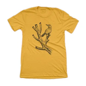 Soft Touch Desert Bird Tee-Mustard