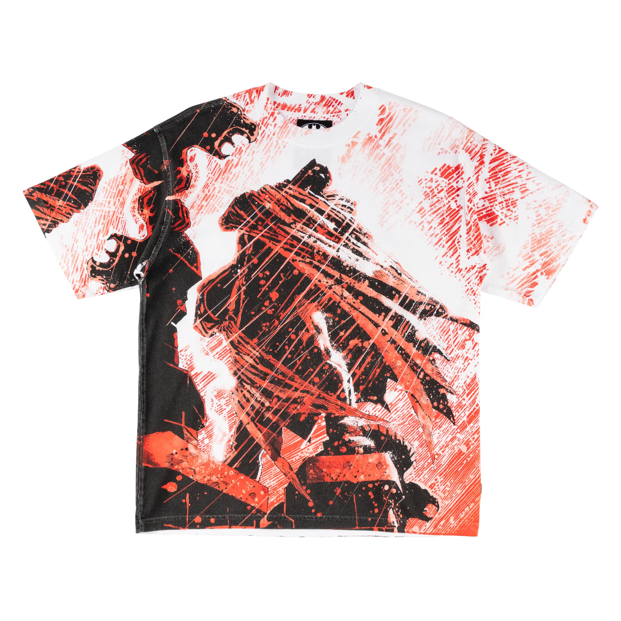 Batman x Welcome - Gargoyle All-Over Print Boxy Knit Tee Comfortable Style