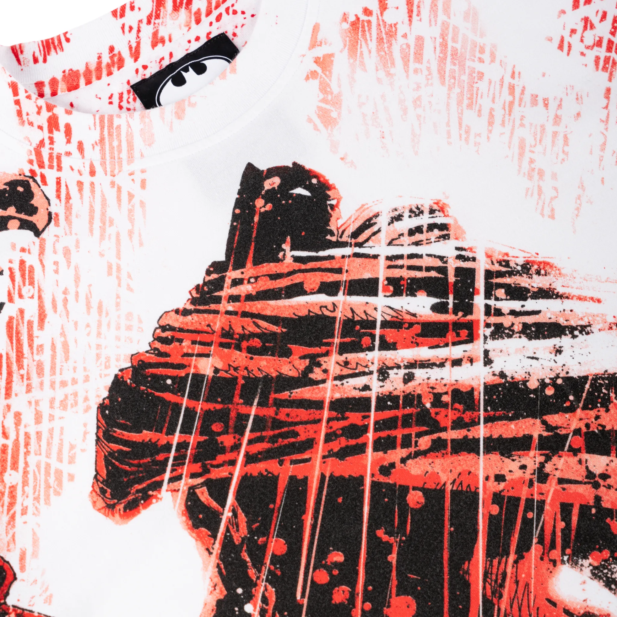 Batman x Welcome - Gargoyle All-Over Print Boxy Knit Tee Layering Wear Durable Color Retention