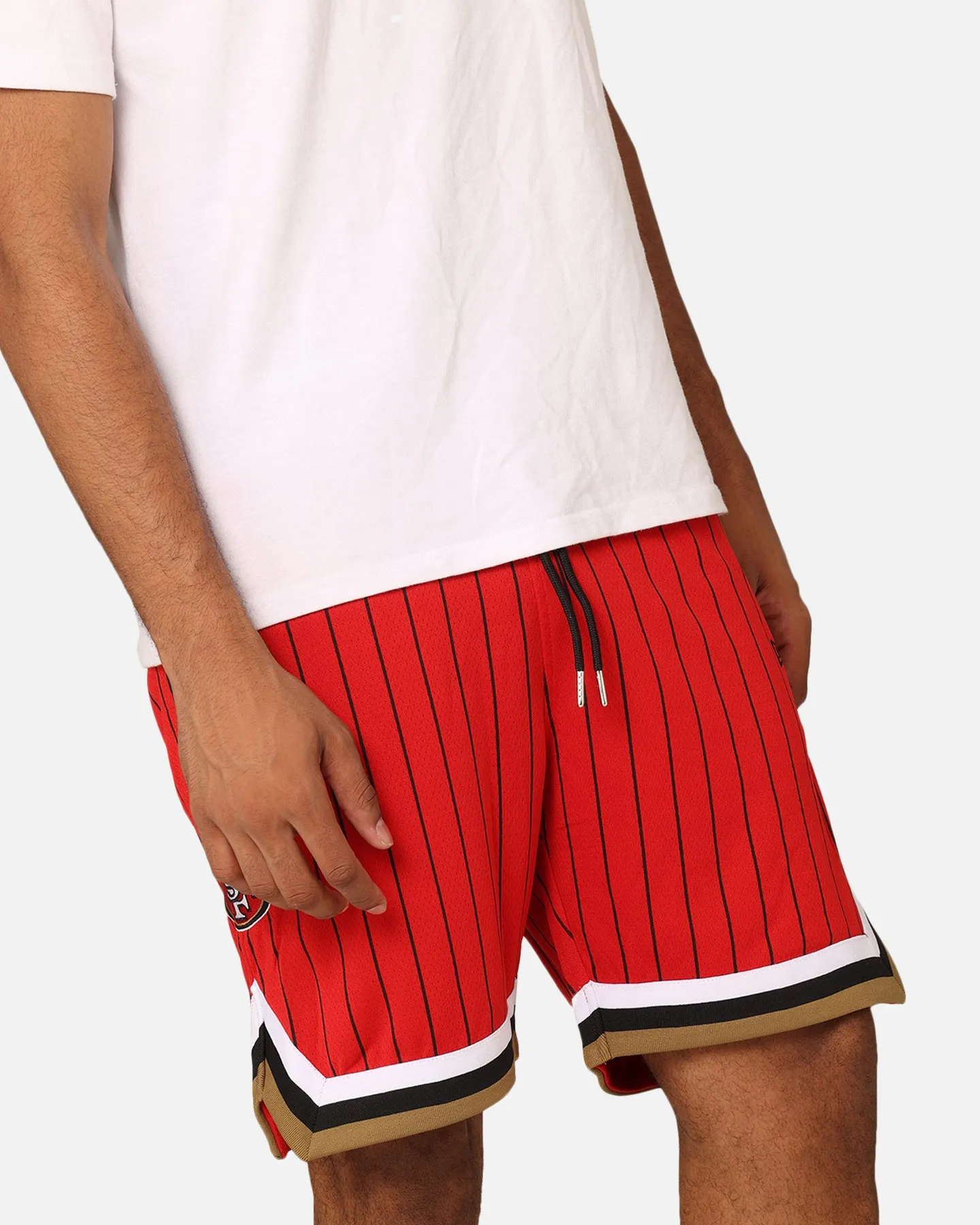 New Era San Francisco 49ers Pinstripe Shorts OTC Soft Finish