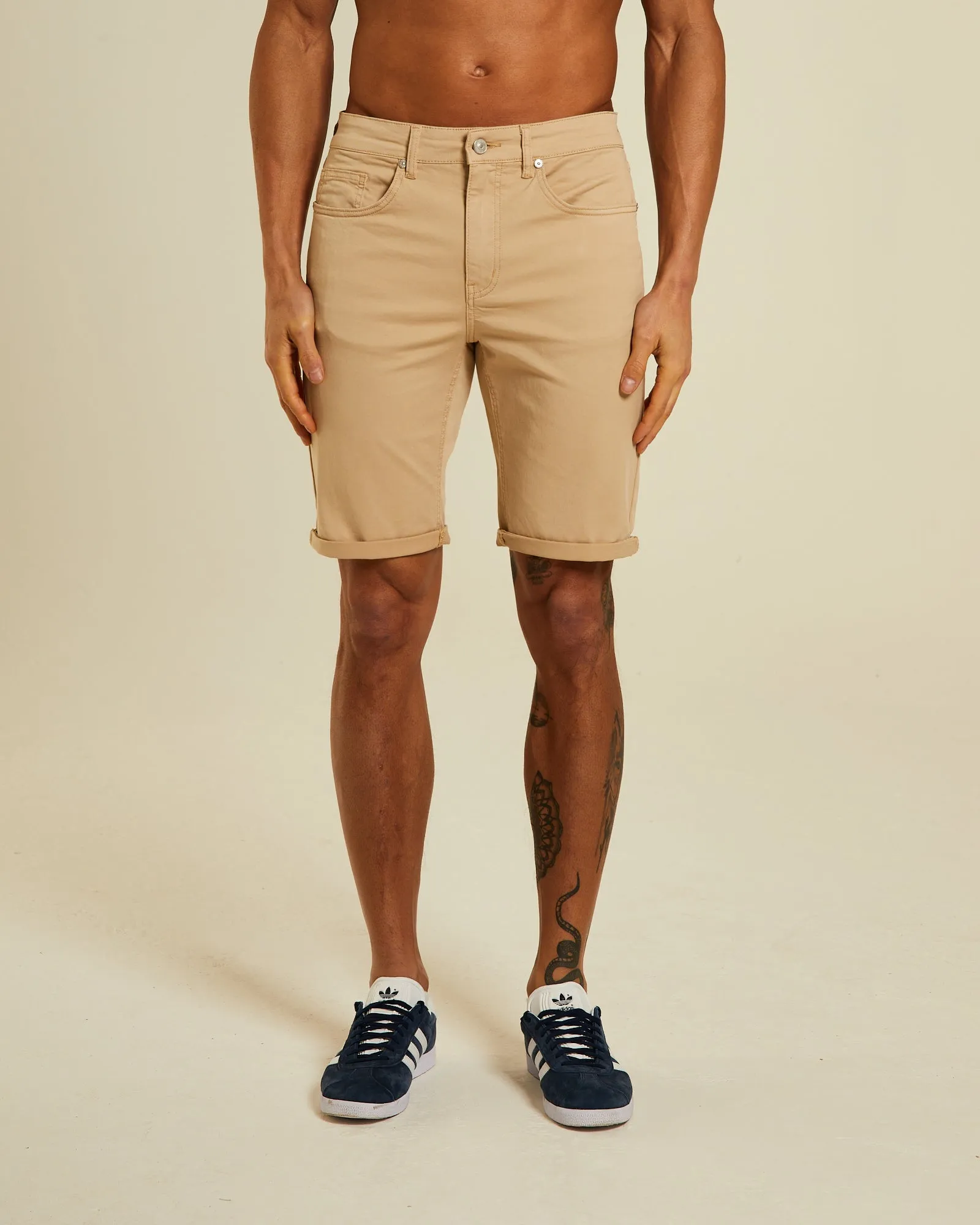 Beck 5 Pocket Short Almond Shell Quick Layer