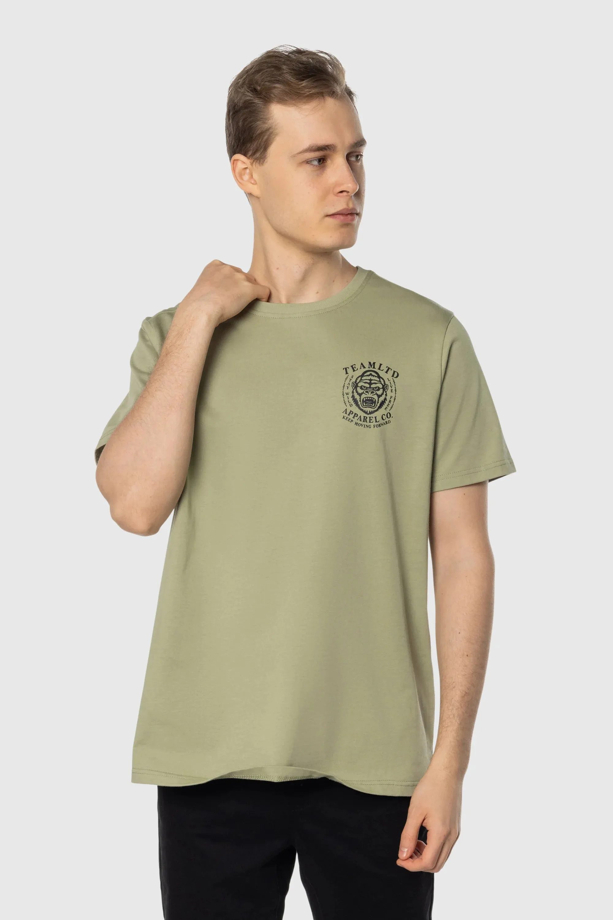 Flexible Ribbed Cuffs Stay Wild Tee