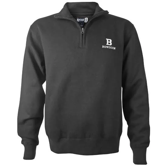 Big Cotton ?-Zip with Embroidered B & Bowdoin Eco Friendly