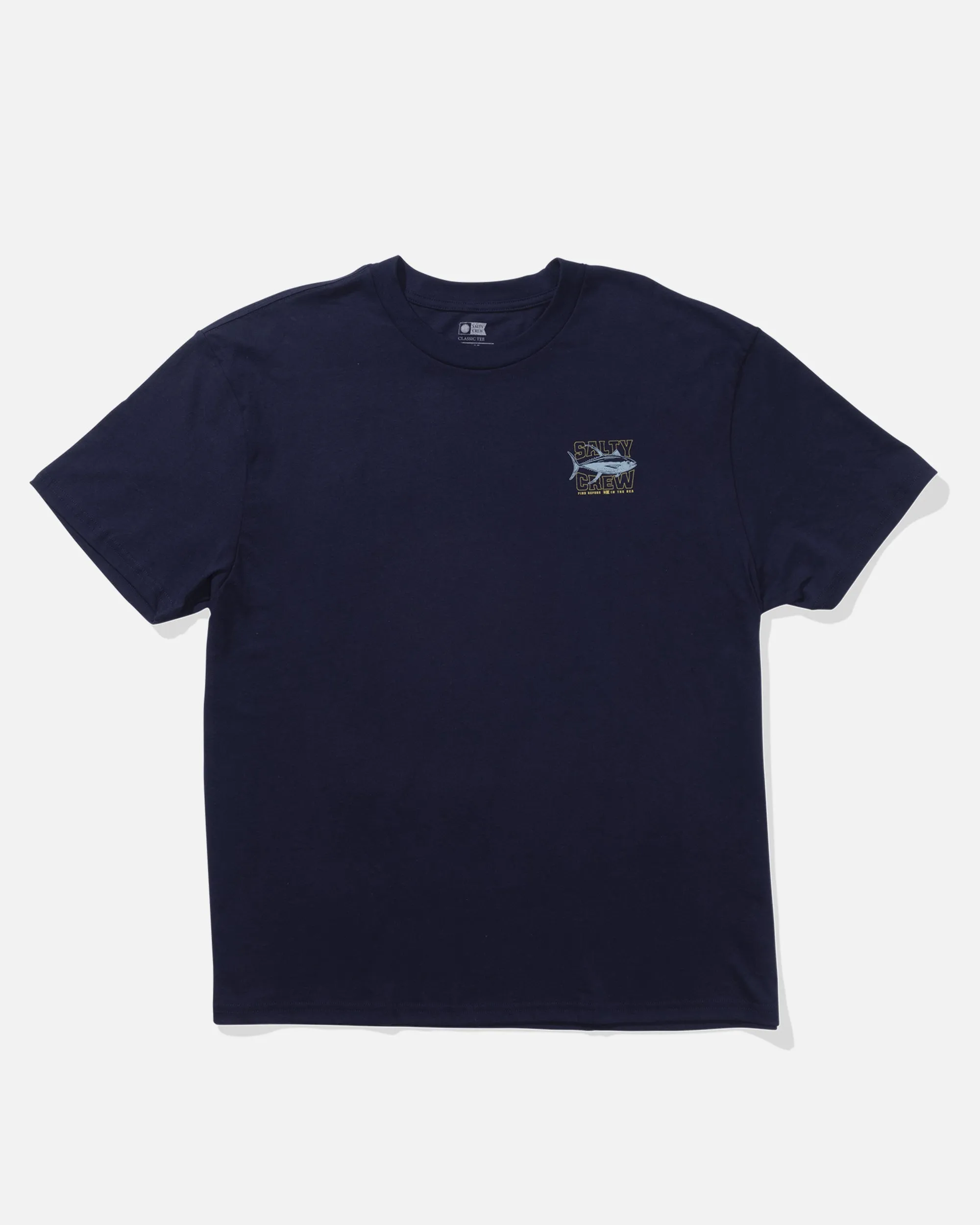 Light Layer Fashion-Forward Look Big Game Classic Ss Tee - Blue Fin