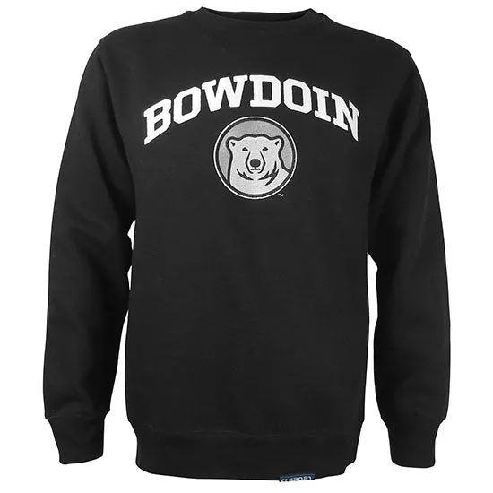 Core Comfort Black Crew with Bowdoin & Medallion from CI Sport