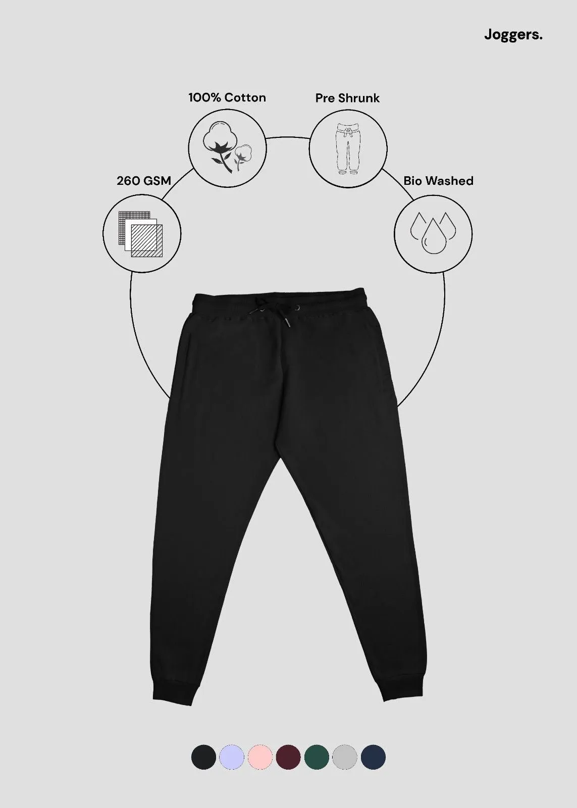 Black Joggers | UJ29 Work Comfort Athletic Flex Wear