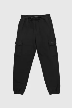 Blackout Cargo Sweatpant Fitted waist