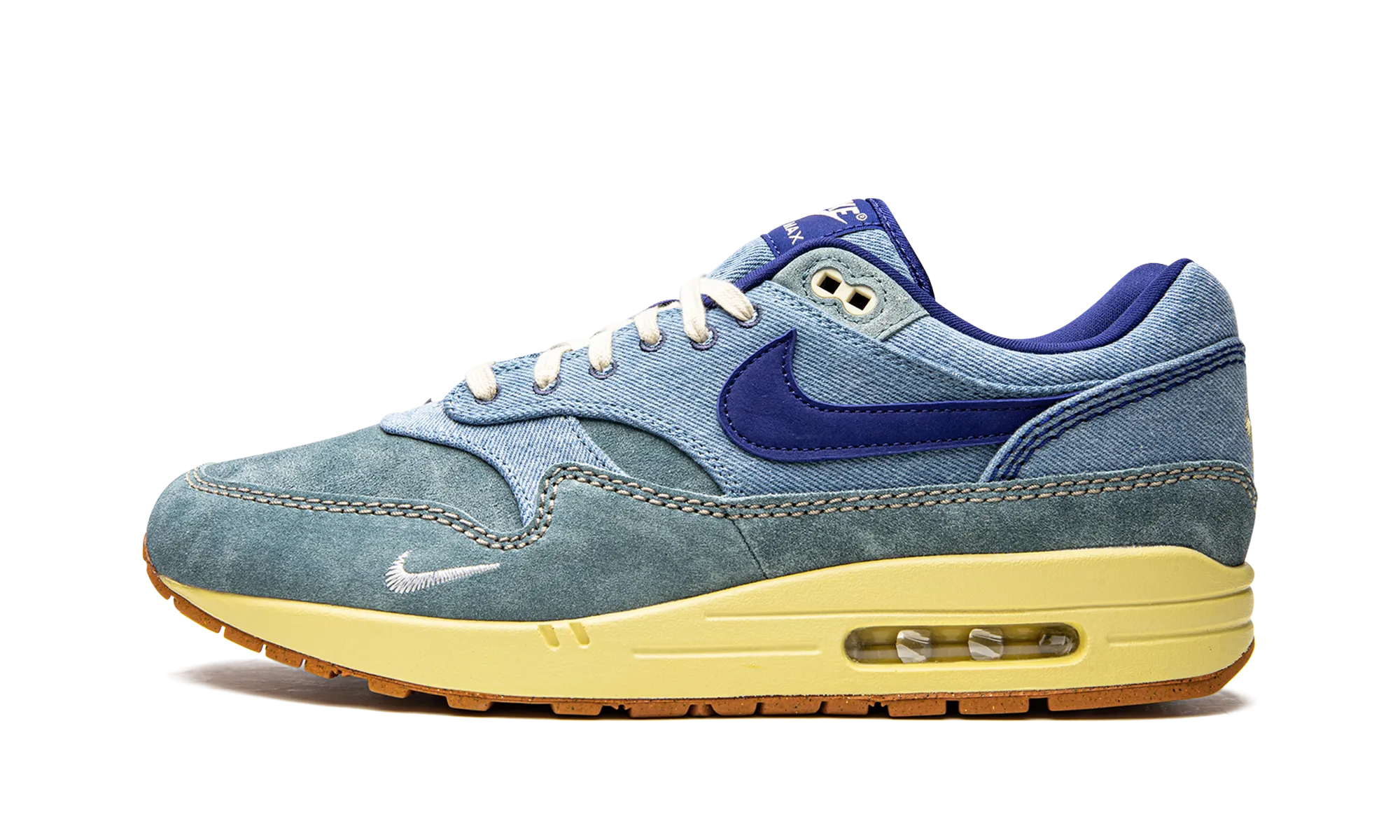 Air Max 1 Premium "Dirty Denim" Bold Neon All Terrain Health Focused
