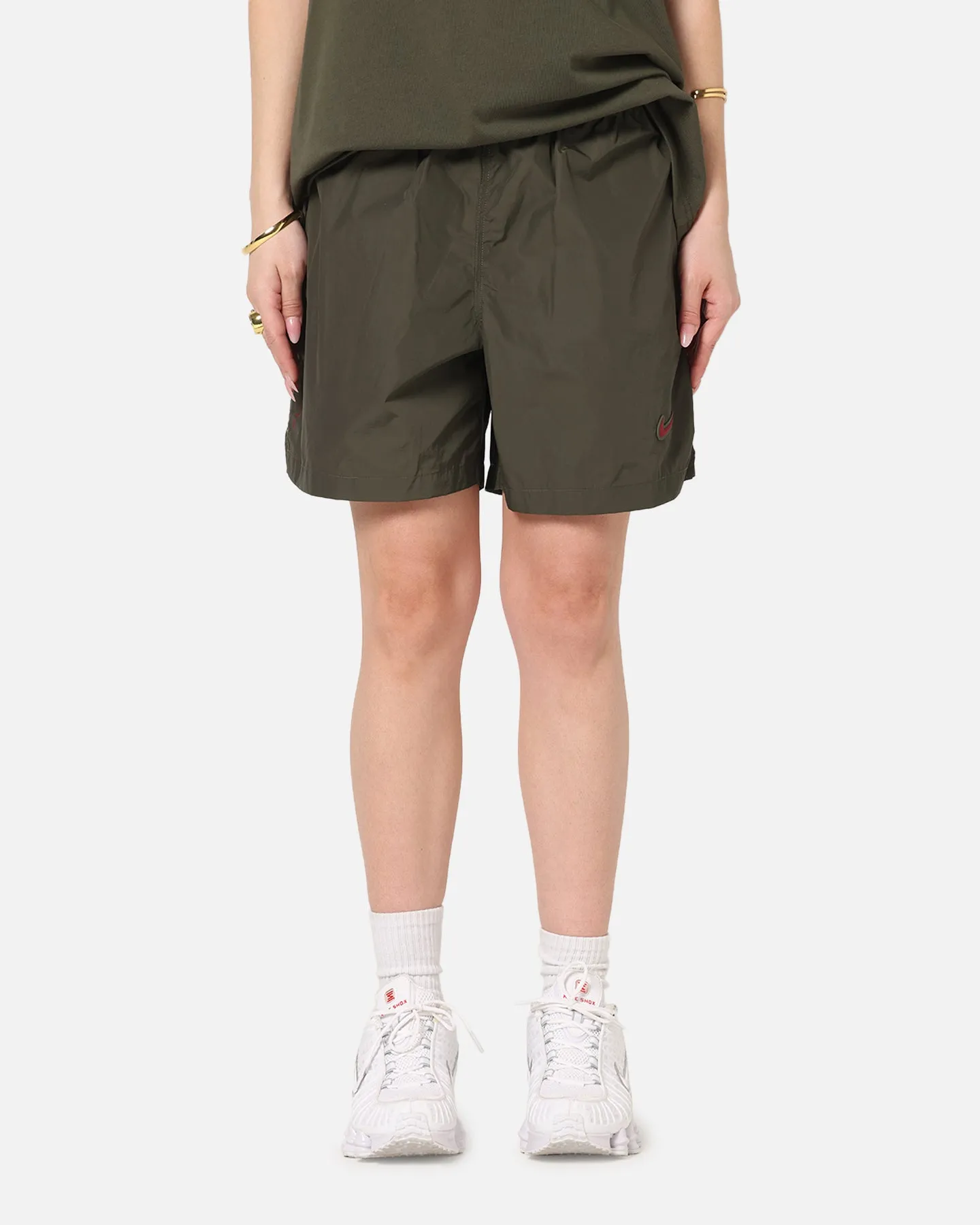 Go Soft Nike Nocta Cardinal Nylon Shorts Khaki