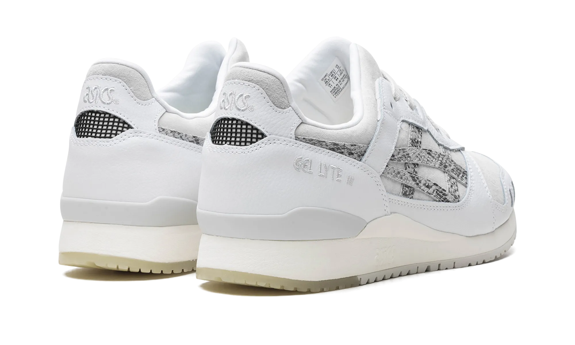 Atmos x Gel Lyte 3 OG "White Python" Stability control Strong Stitch