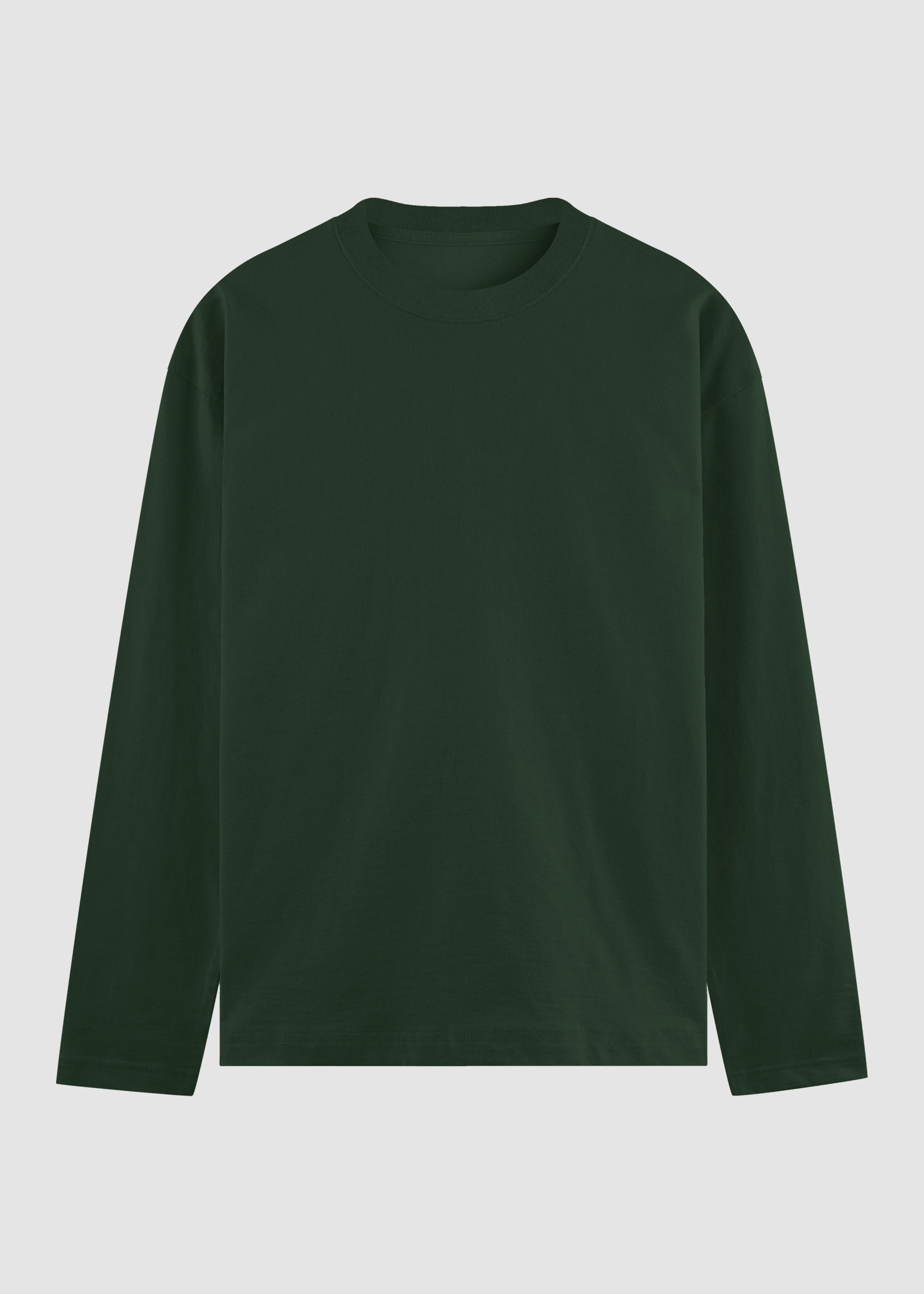 Bottle Green Men's Full Sleeve T-Shirt | MA27 spandex blend brandable