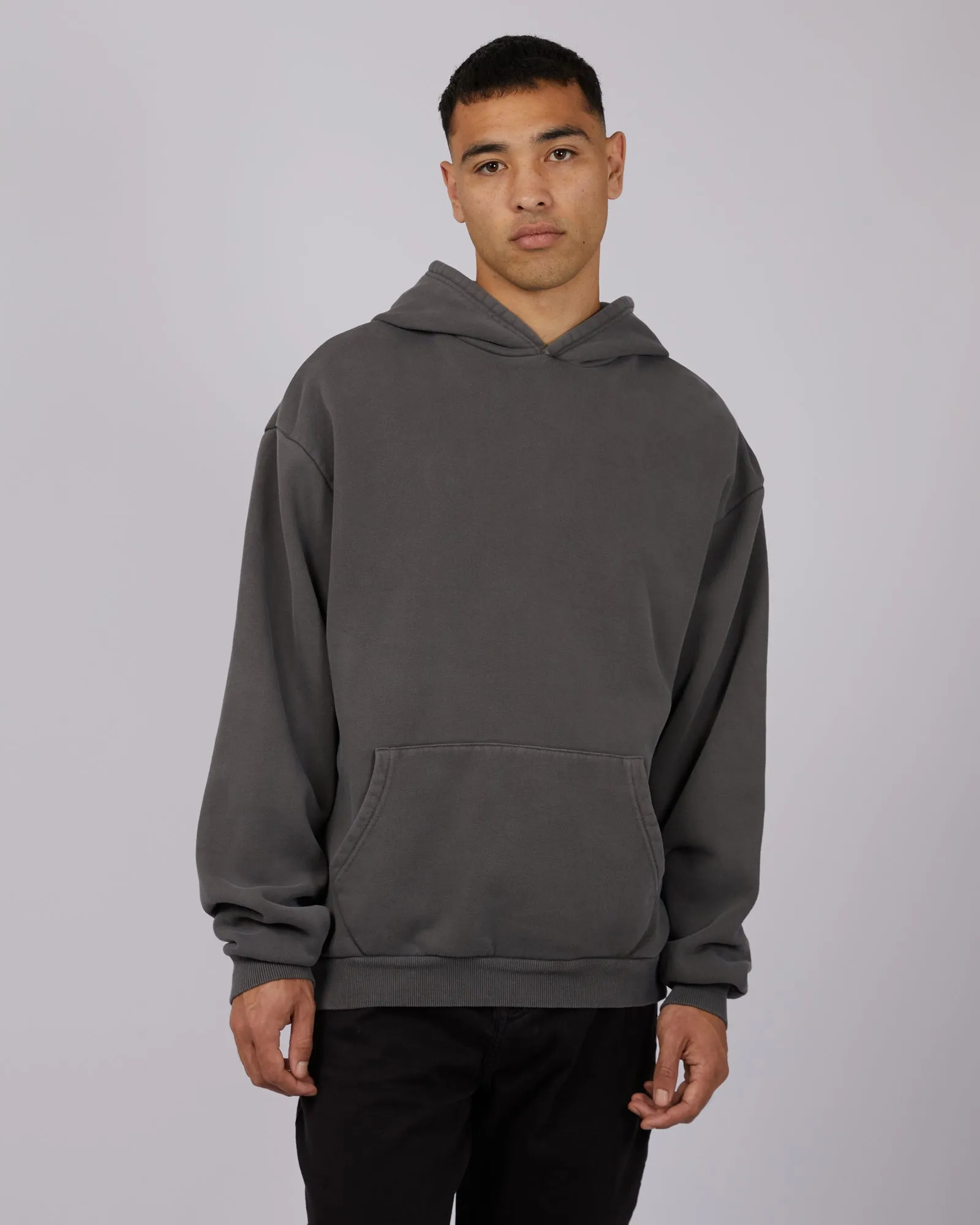 Box Hoodie Coal Casual tops