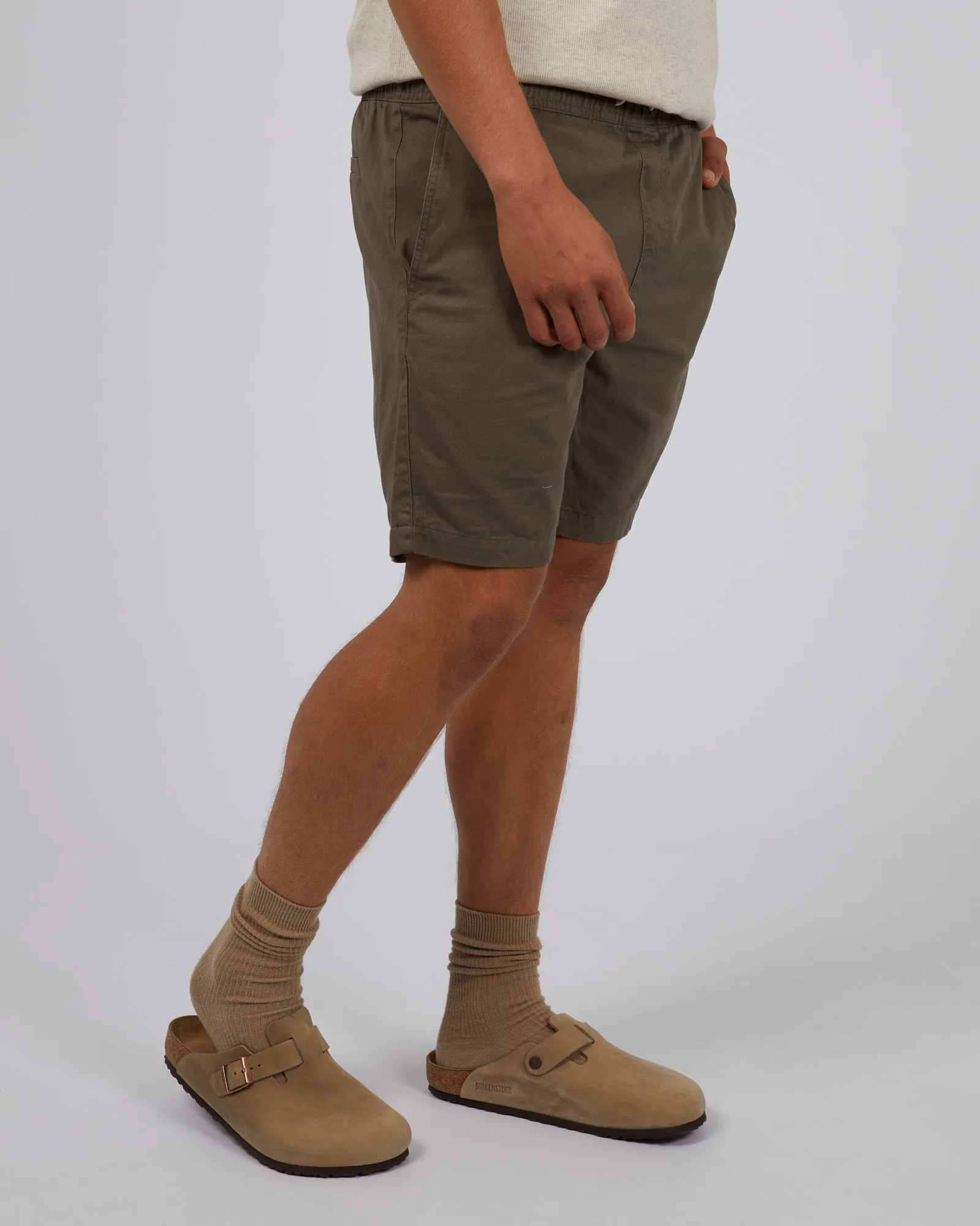 Classic Short Khaki Quick Movement Flexible stretch