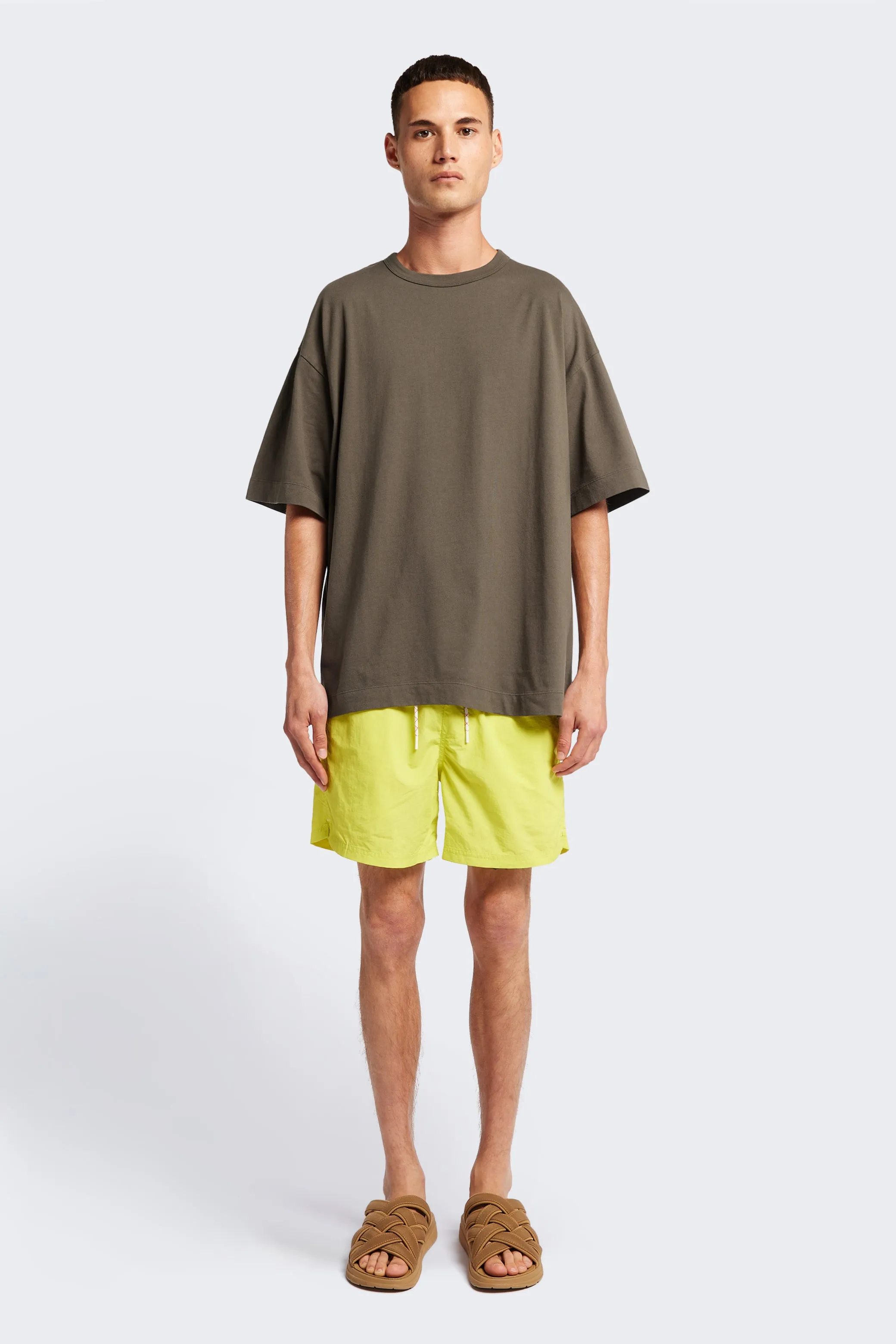 Quick Fit Drop Shoulder Design Monolith Unisex Tee Olive