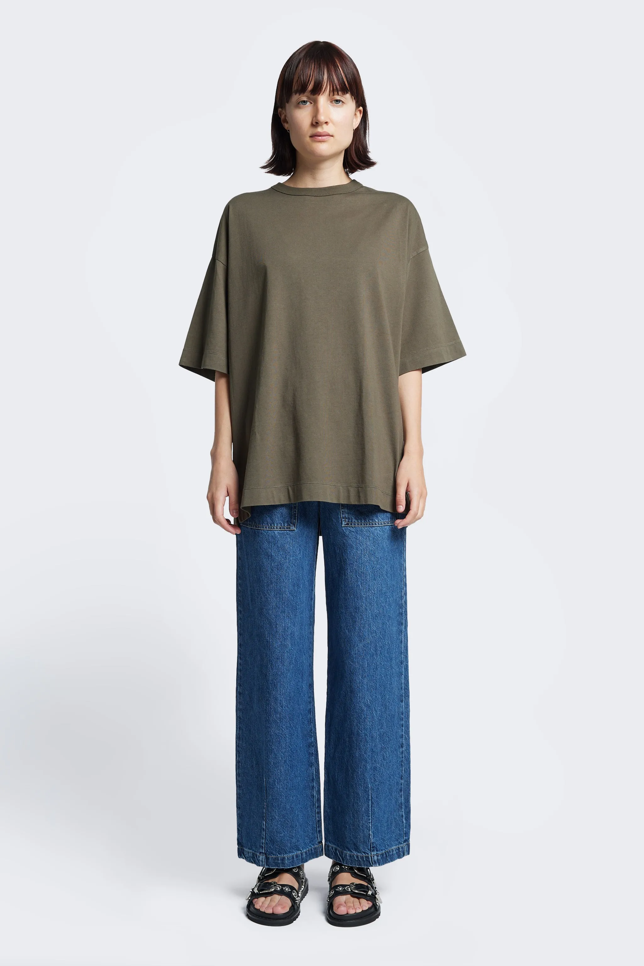 Monolith Unisex Tee Olive Roomy Waistband