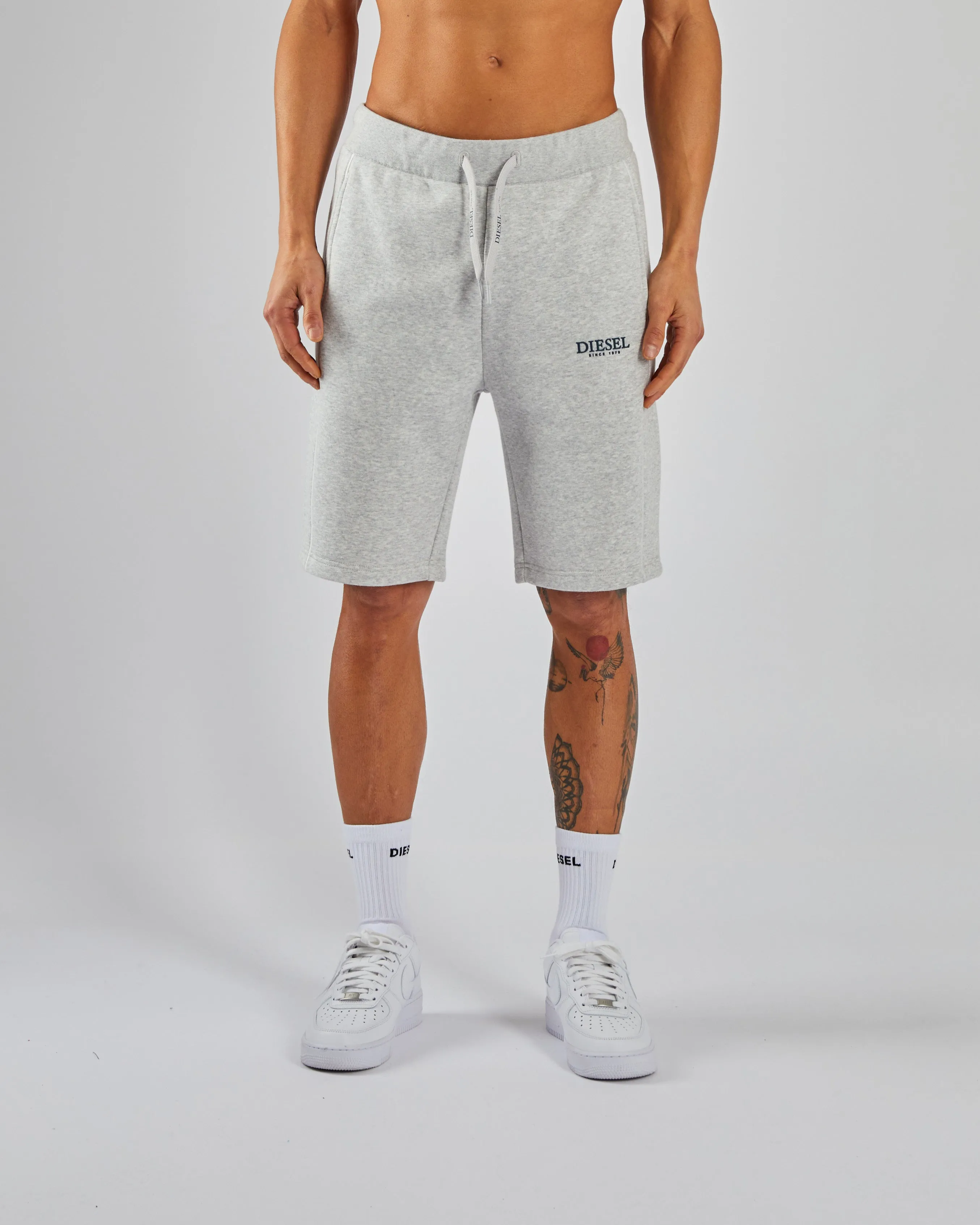 Tiago Short Grey Marl Vegan Leather