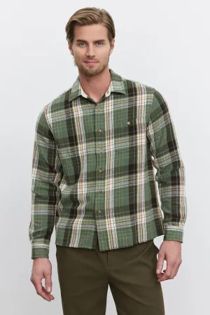 Reinforced Elasticity Organic Cotton WAYLON BUTTON-UP SHIRT