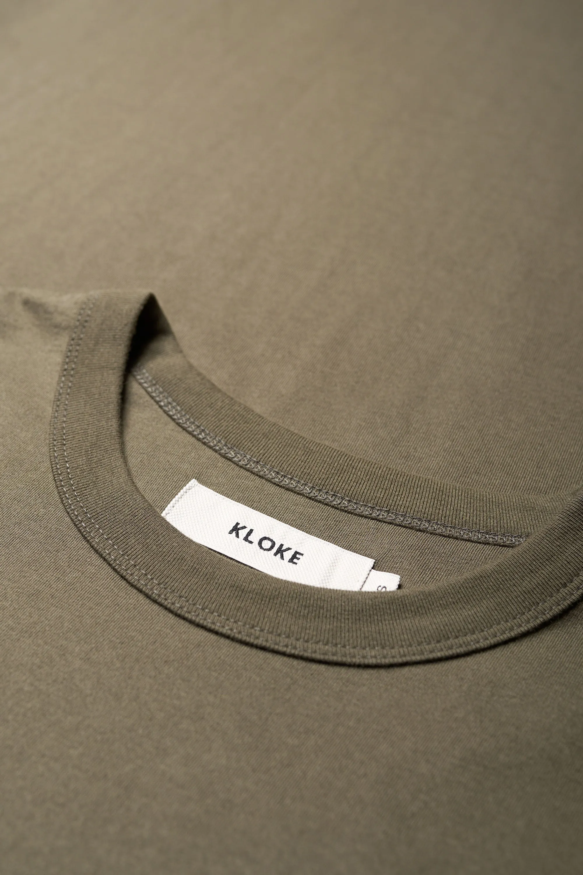Offline L/S T-Shirt Olive DurableStitching sequined details