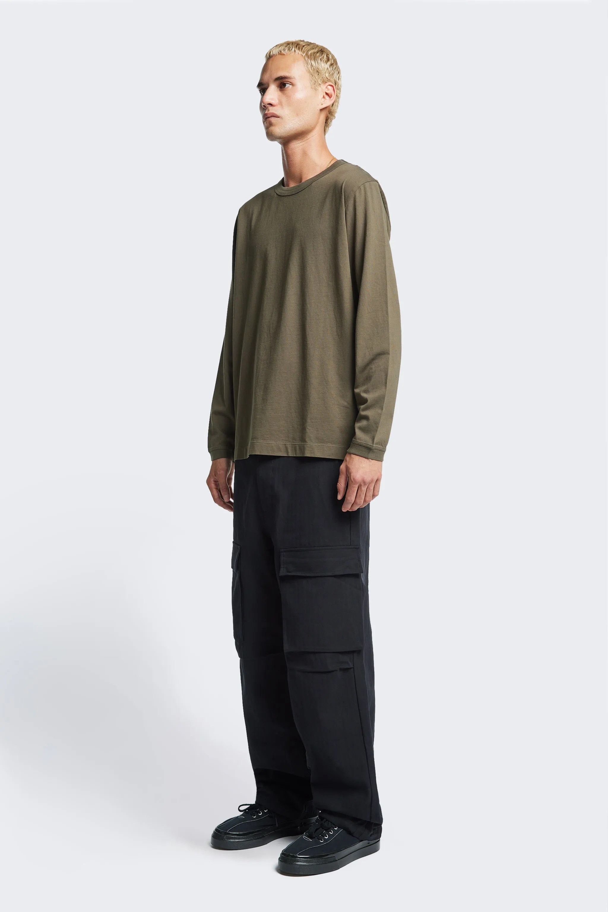 Offline L/S T-Shirt Olive Thermoregulating Fabric