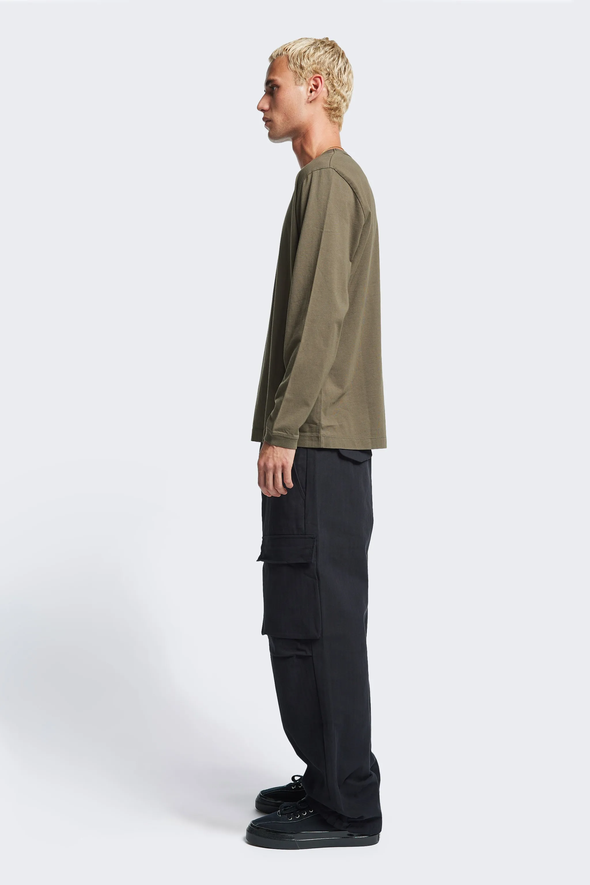 Eye-Catching Offline L/S T-Shirt Olive
