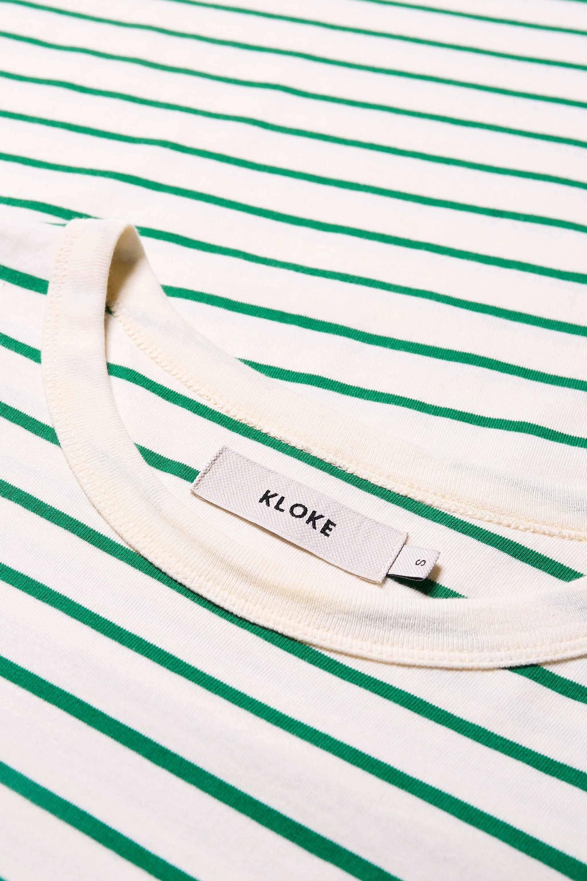 Radius T-Shirt Green Stripe Zip Up Flex Fit