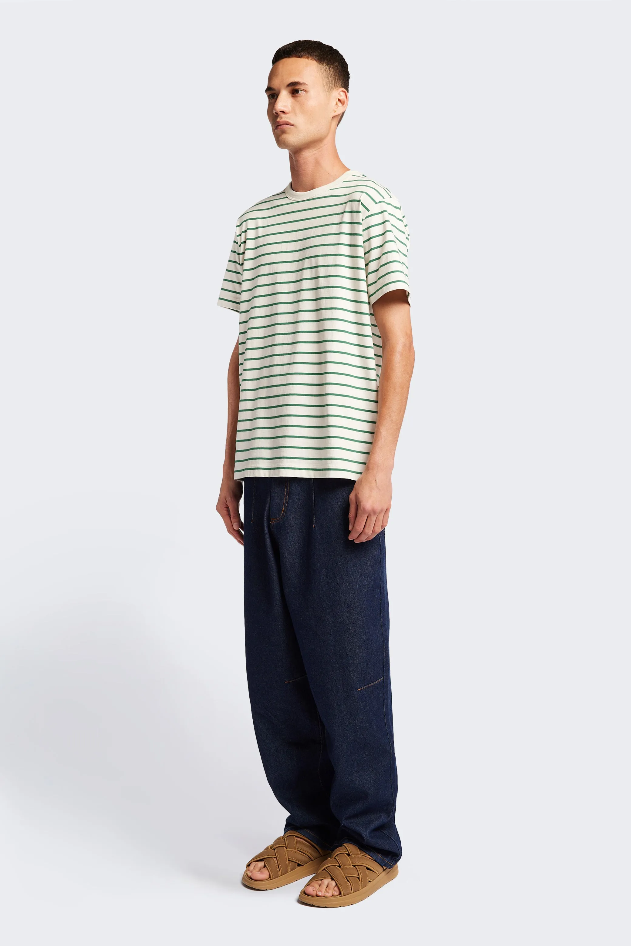 Radius T-Shirt Green Stripe college