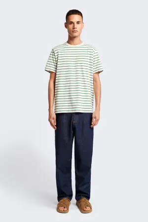 Radius T-Shirt Green Stripe Flattering Cut
