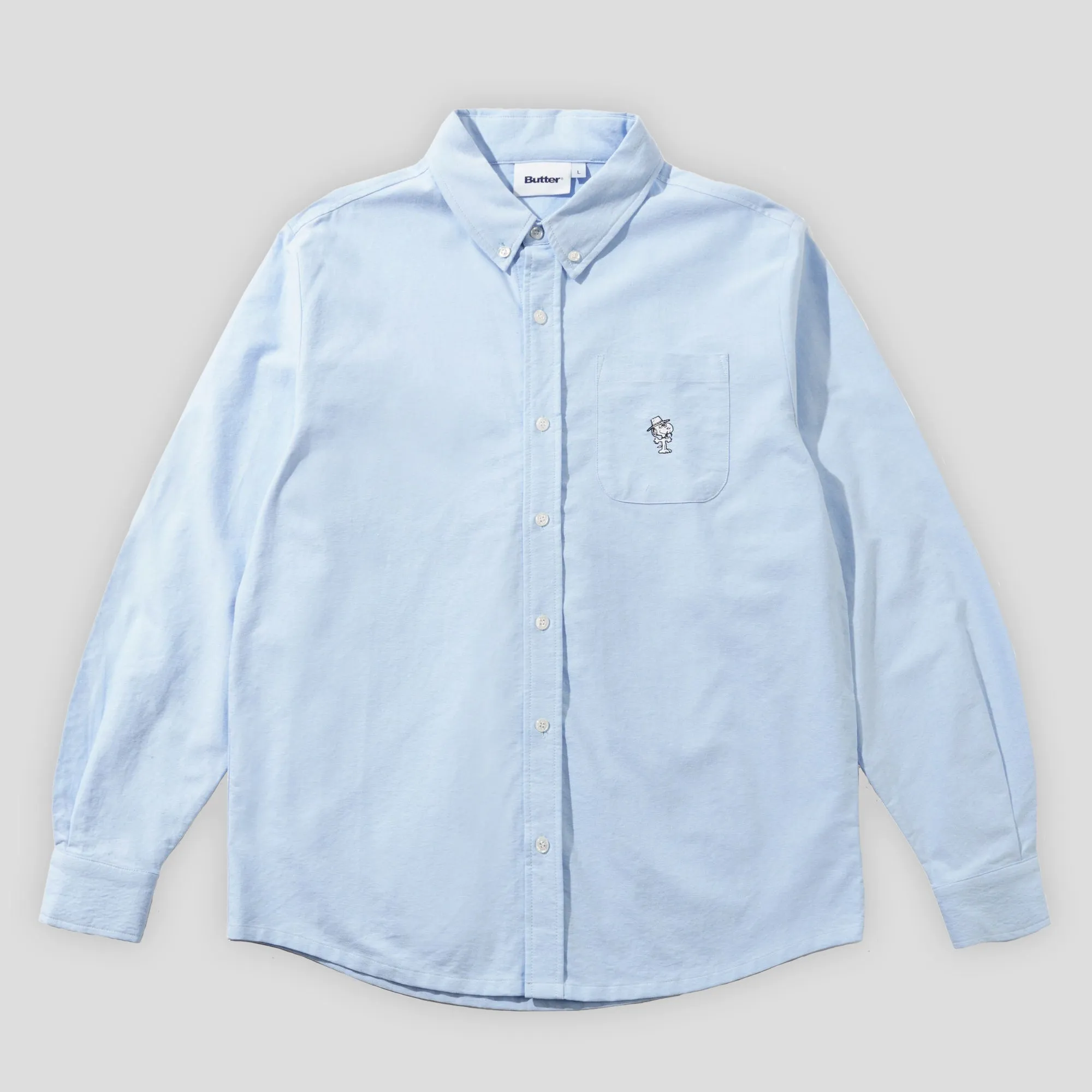 Team Building birthday party Butter Goods Spike Oxford Shirt - Blue