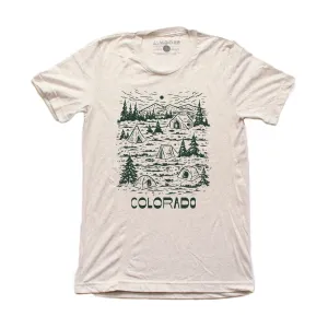 Camp Colorado Tee-Oatmeal Tubular Knit Structure