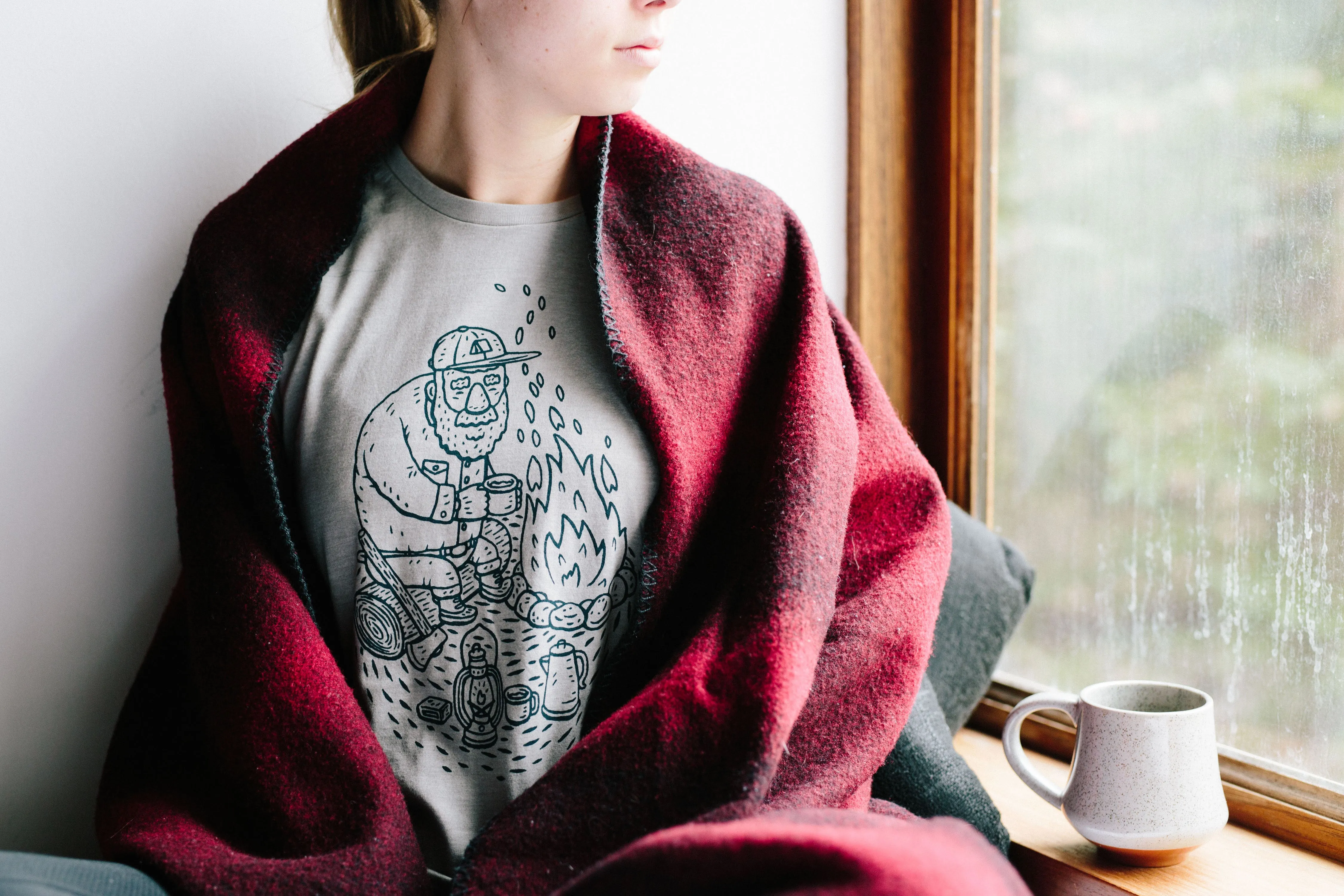 Cozy Layer Fit Sustainable Textile Campfire Tee