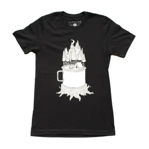 Camping Cup Tee Longline Hemline